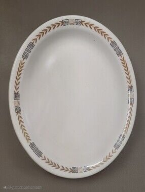 VINTAGE 1932 Shenango China Oval Platter Pattern w/ Historical Recognition.